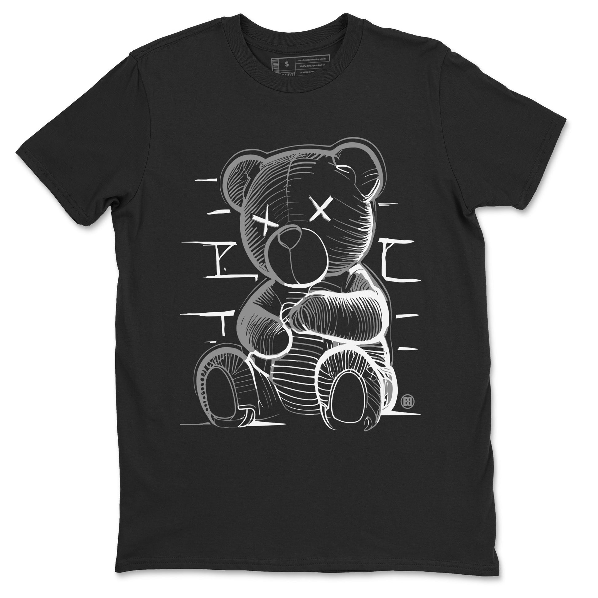 12s Black Wolf Grey shirts to match jordans Neon Bear sneaker match tees Air Jordan 12 Barons SNRT Sneaker Release Tees unisex cotton Black 2 crew neck shirts