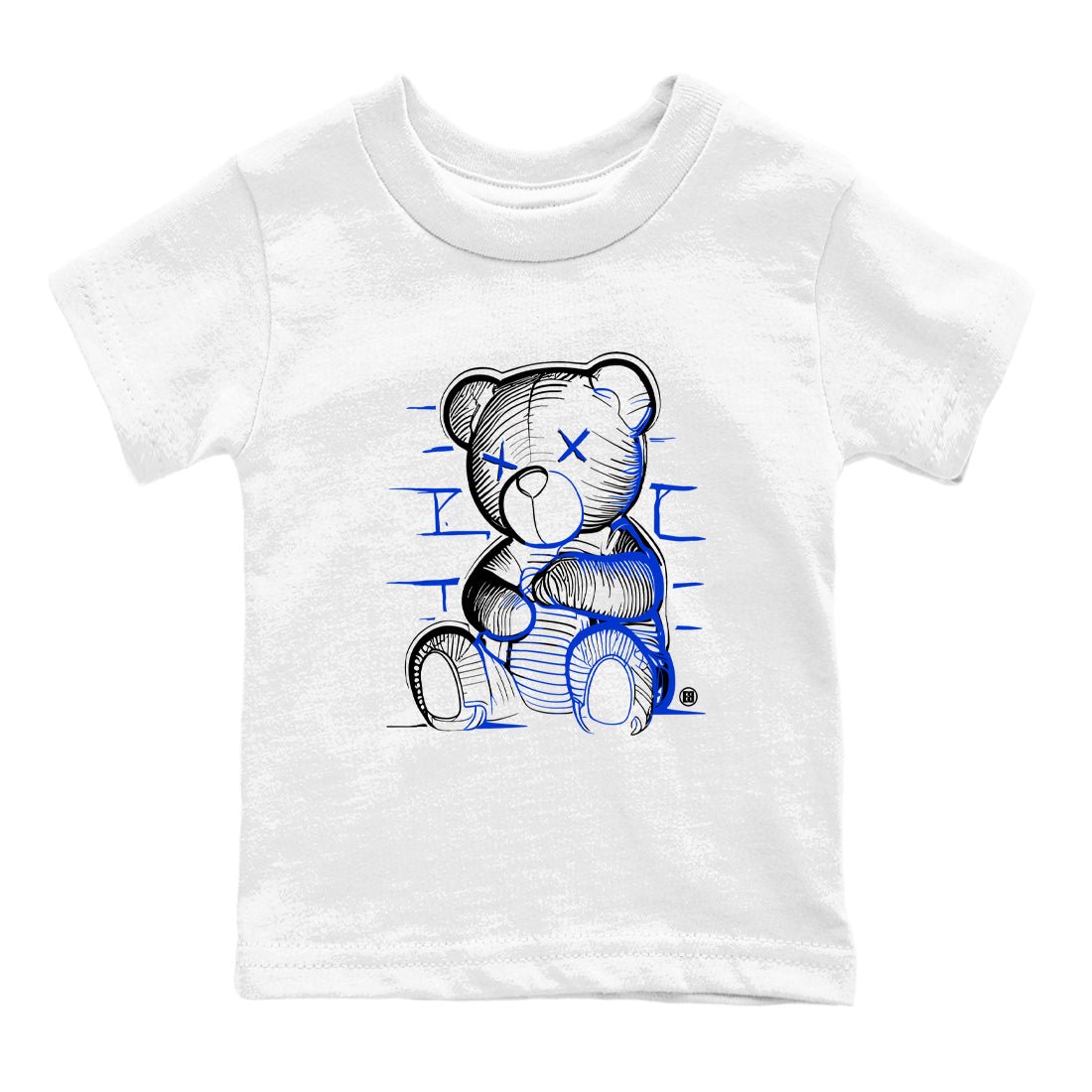 12s Blueberry shirts to match jordans Neon Bear sneaker match tees Air Jordan 12 Blueberry SNRT Sneaker Tees streetwear brand Baby and Youth White 2 cotton tee