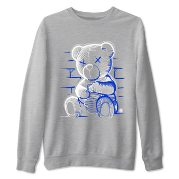 12s Blueberry shirts to match jordans Neon Bear sneaker match tees Air Jordan 12 Blueberry SNRT Sneaker Tees streetwear brand Heather Grey 2 unisex cotton tee
