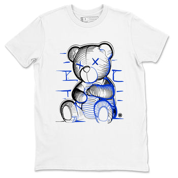 12s Blueberry shirts to match jordans Neon Bear sneaker match tees Air Jordan 12 Blueberry SNRT Sneaker Tees streetwear brand White 2 unisex cotton tee