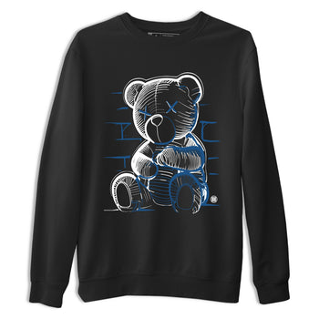 Sneaker match tees – Sneaker Tees To Match Air Jordan 12 French Blue Shoes – Neon Bear Tee Black 2