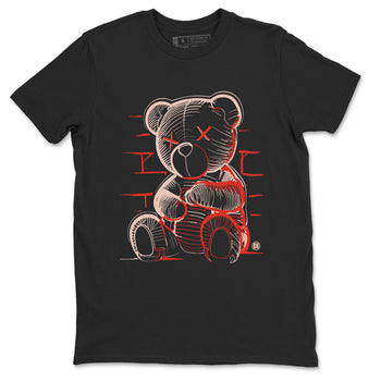 13s Dune Red shirts to match jordans Neon Bear sneaker match tees Air Jordan 13 Dune Red SNRT Sneaker Tees streetwear brand Black 2 unisex cotton tee