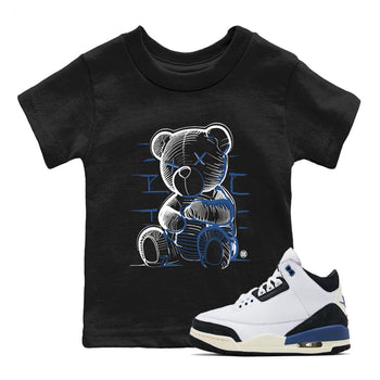 A Ma Maniere Air Jordan 3 Diffused Blue shirts to match jordans Neon Bear graphic tee Jordan 3 For The Love best t-shirts to wear with jordans SNRT Sneaker Tees Youth Baby Black 1 tee