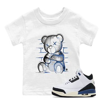 A Ma Maniere Air Jordan 3 Diffused Blue shirts to match jordans Neon Bear graphic tee Jordan 3 For The Love best t-shirts to wear with jordans SNRT Sneaker Tees Youth Baby White 1 tee