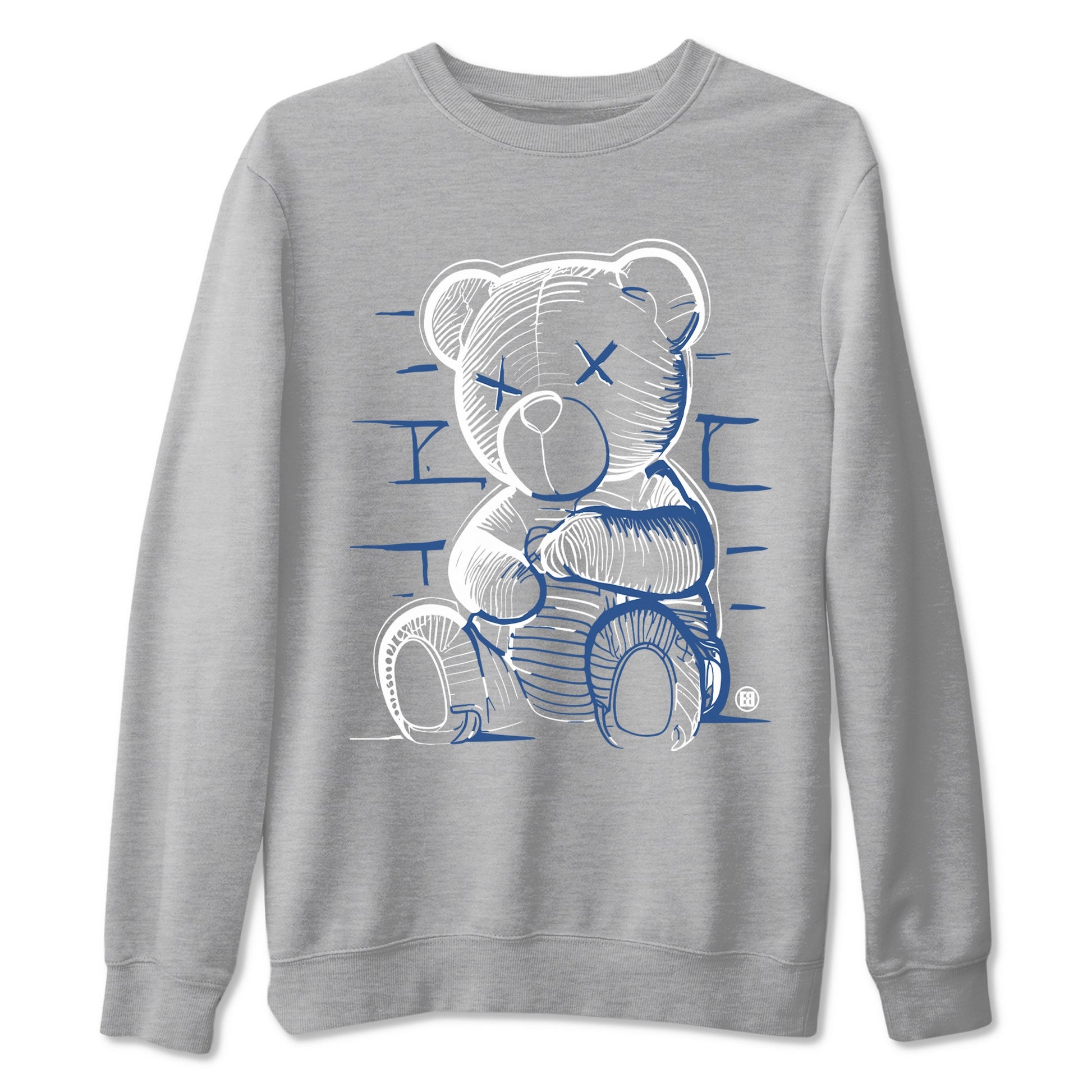 A Ma Maniere Air Jordan 3 Diffused Blue shirts to match jordans Neon Bear graphic tee Jordan 3 For The Love best t-shirts to wear with jordans SNRT Sneaker Tees unisex cotton Heather Grey 2 shirts
