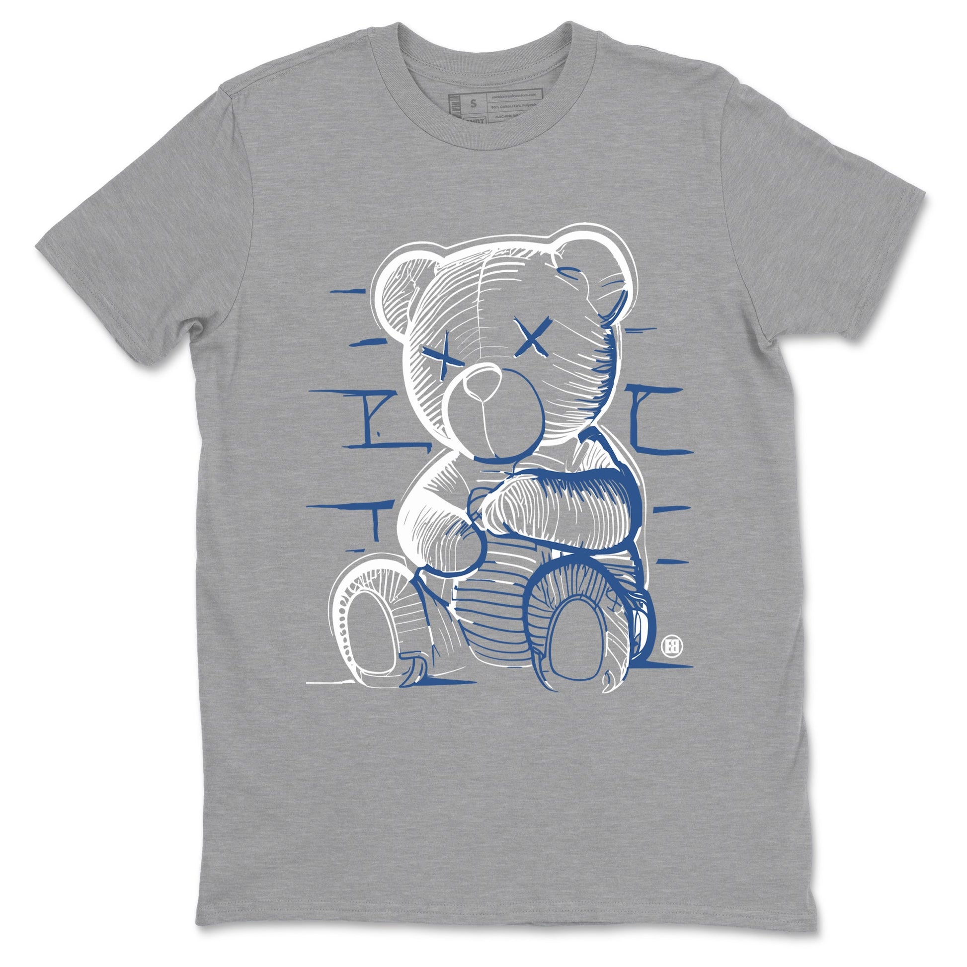 A Ma Maniere Air Jordan 3 Diffused Blue shirts to match jordans Neon Bear graphic tee Jordan 3 For The Love best t-shirts to wear with jordans SNRT Sneaker Tees unisex cotton Heather Grey 2 shirts