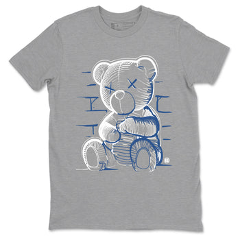 A Ma Maniere Air Jordan 3 Diffused Blue shirts to match jordans Neon Bear graphic tee Jordan 3 For The Love best t-shirts to wear with jordans SNRT Sneaker Tees unisex cotton Heather Grey 2 shirts