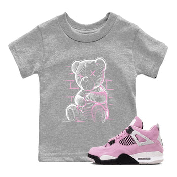 4s Retro Orchid shirts to match jordans Neon Bear sneaker match tees Air Jordan 4 WMNS Orchid match shoes to clothes SNRT Sneaker Tees Youth Baby Heather Grey 1 tee