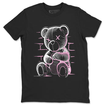 4s Retro Orchid shirts to match jordans Neon Bear sneaker match tees Air Jordan 4 WMNS Orchid match shoes to clothes SNRT Sneaker Tees unisex cotton Black 2 shirts