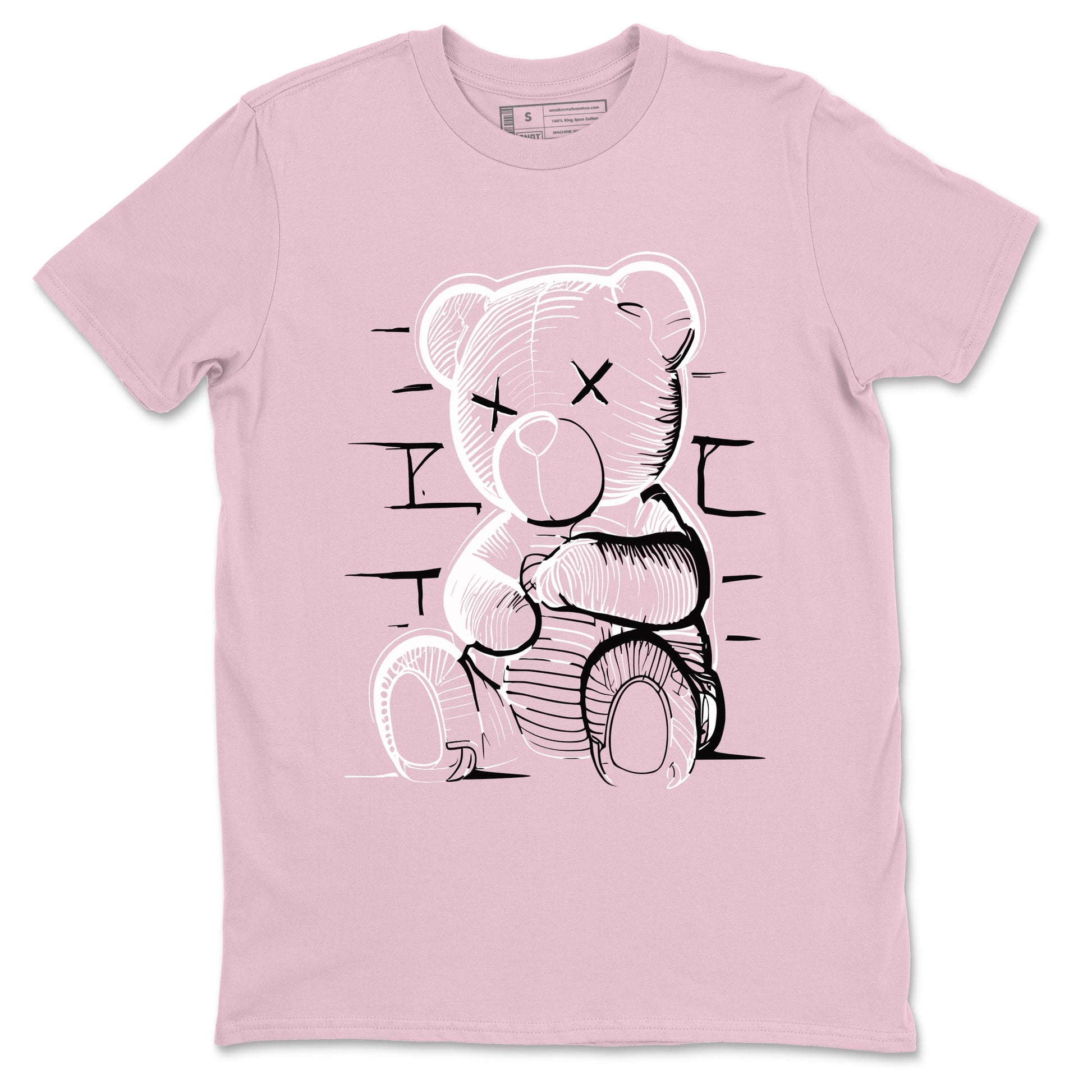 4s Retro Orchid shirts to match jordans Neon Bear sneaker match tees Air Jordan 4 WMNS Orchid match shoes to clothes SNRT Sneaker Tees unisex cotton Pink 2 shirts