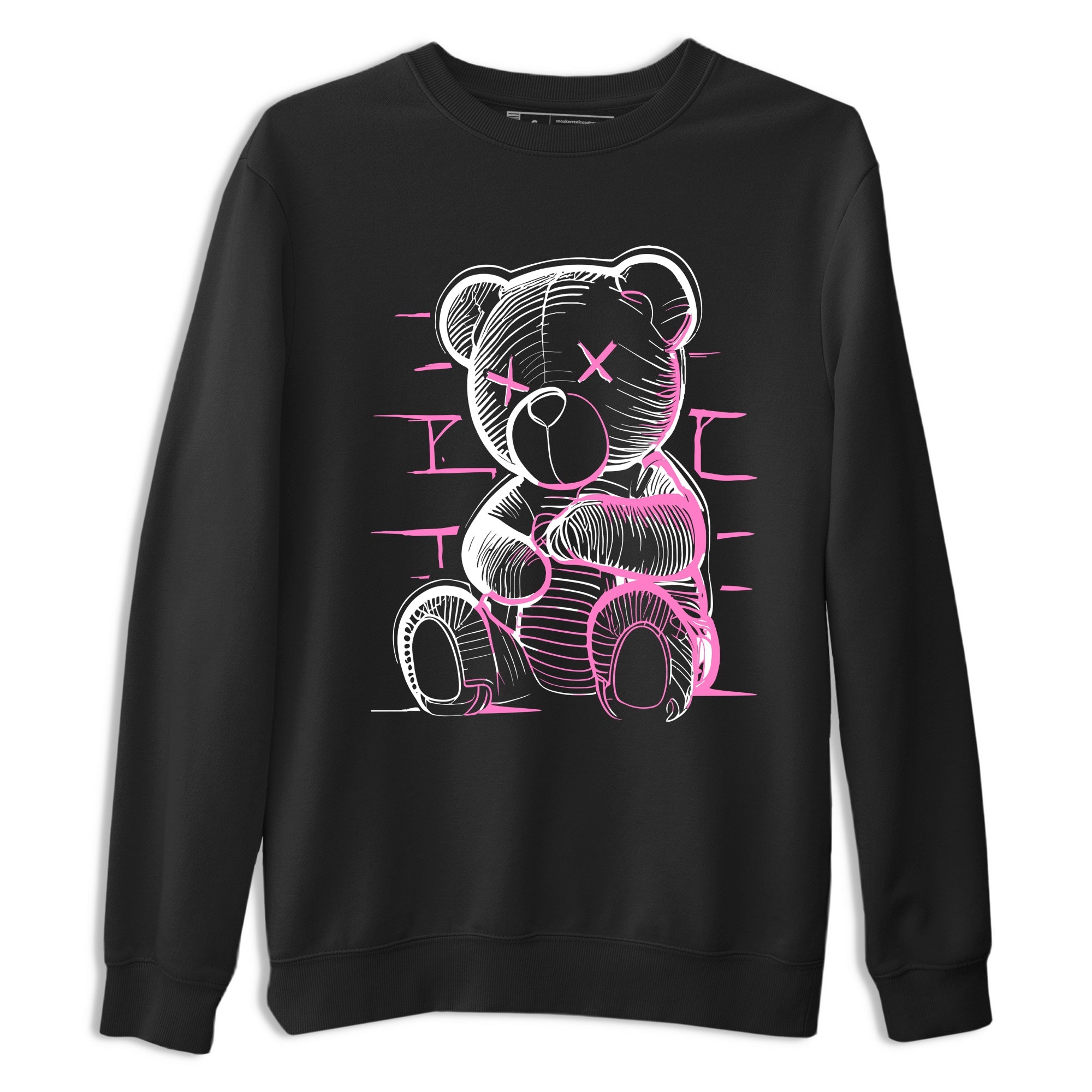 Sneaker match tees – Sneaker Tees To Match Air Jordan 4 Pink Thunder Shoes – Neon Bear Tee Black 2