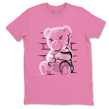 Sneaker match tees – Sneaker Tees To Match Air Jordan 4 Pink Thunder Shoes – Neon Bear Tee Bubble Gum 2