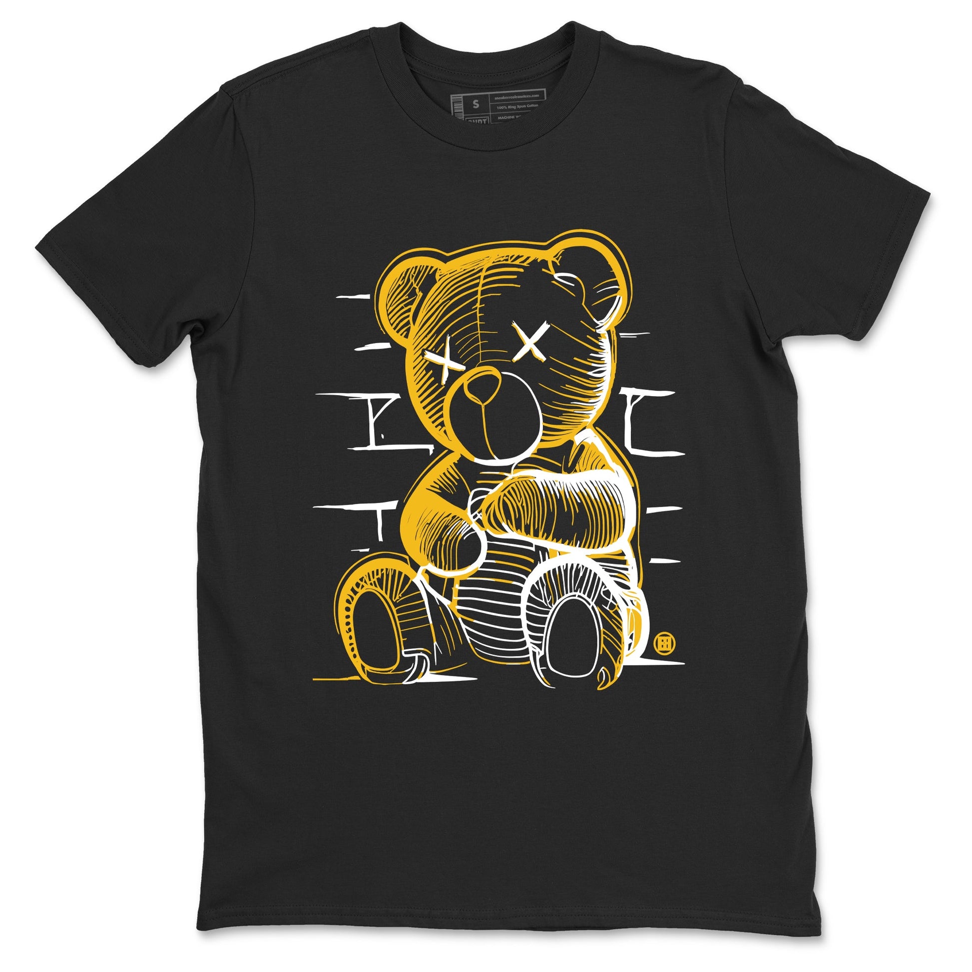 Neon Bear sneaker match t-shirt t-shirts to match jordans, dunks, yeezys 5s Tokyo sneakers, shown in Black 2.