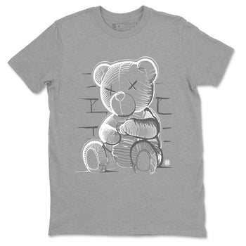 9s Cool Grey shirts to match jordans Neon Bear sneaker match tees Air Jordan 9 Cool Grey match shoes to clothes SNRT Sneaker Tees unisex cotton Heather Grey 2 shirts
