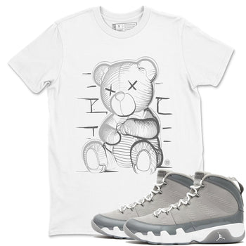 9s Cool Grey shirts to match jordans Neon Bear sneaker match tees Air Jordan 9 Cool Grey match shoes to clothes SNRT Sneaker Tees unisex cotton White 1 shirts