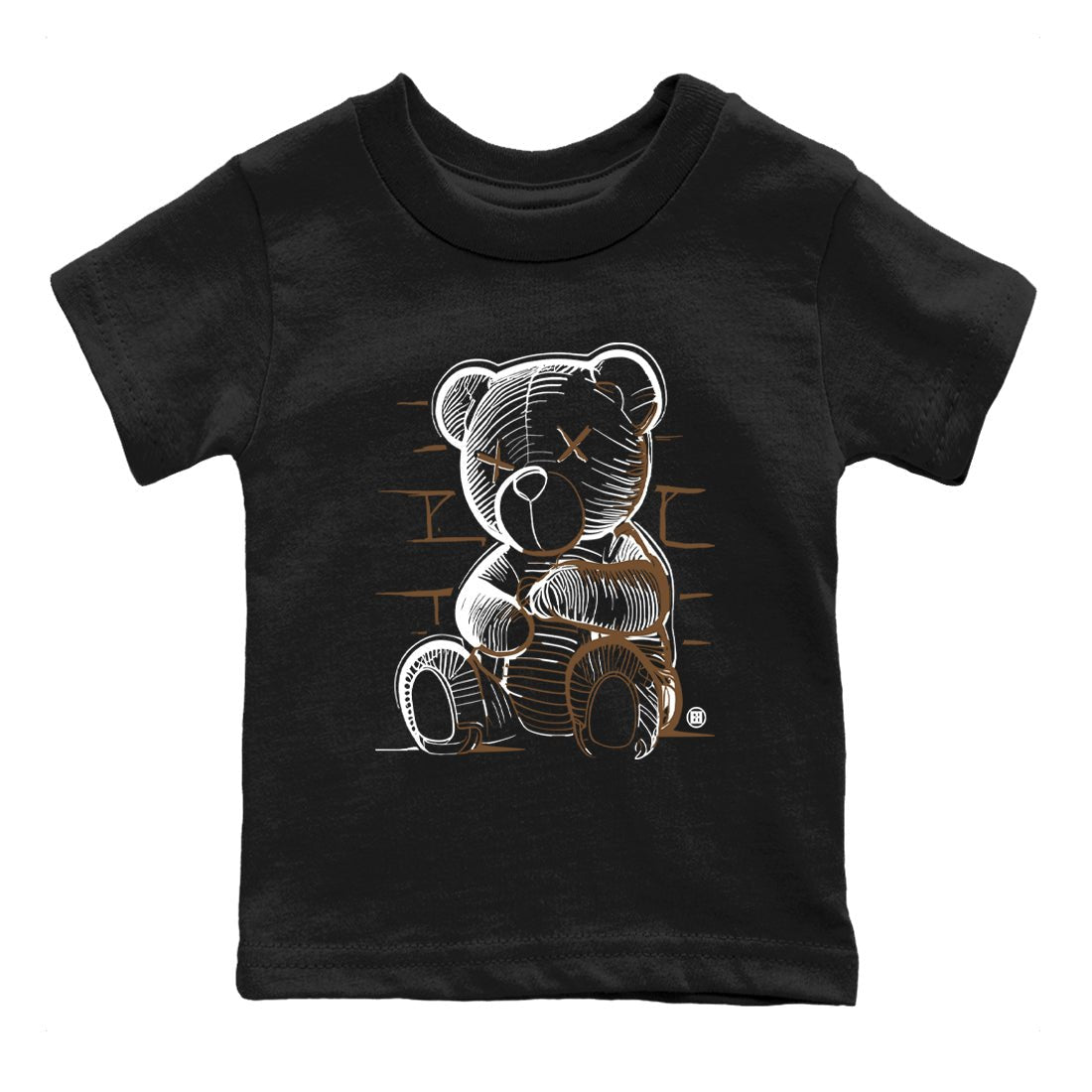 Travis Scott x Jordan Jumpman Jack TR Dark Mocha shirts to match jordans Neon Bear sneaker match tees Jordan Jumpman Jack Travis Scott Dark Mocha match shoes to clothes SNRT Sneaker Tees Youth Baby Black 2 tee