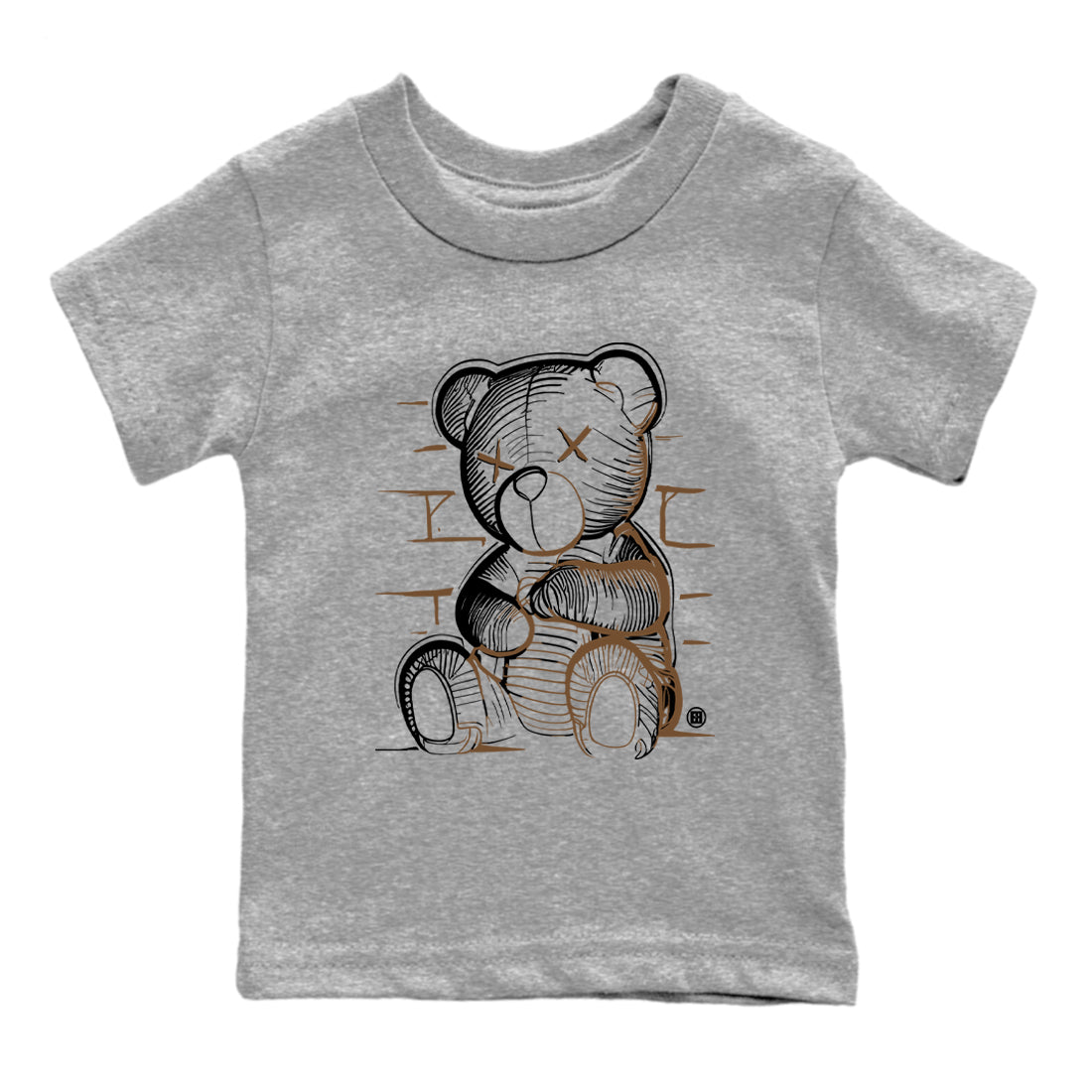 Travis Scott x Jordan Jumpman Jack TR Dark Mocha shirts to match jordans Neon Bear sneaker match tees Jordan Jumpman Jack Travis Scott Dark Mocha match shoes to clothes SNRT Sneaker Tees Youth Baby Heather Grey 2 tee