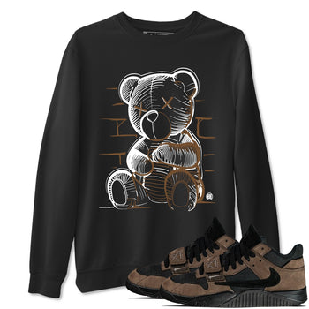 Travis Scott x Jordan Jumpman Jack TR Dark Mocha shirts to match jordans Neon Bear sneaker match tees Jordan Jumpman Jack Travis Scott Dark Mocha match shoes to clothes SNRT Sneaker Tees unisex cotton Black 1 shirts