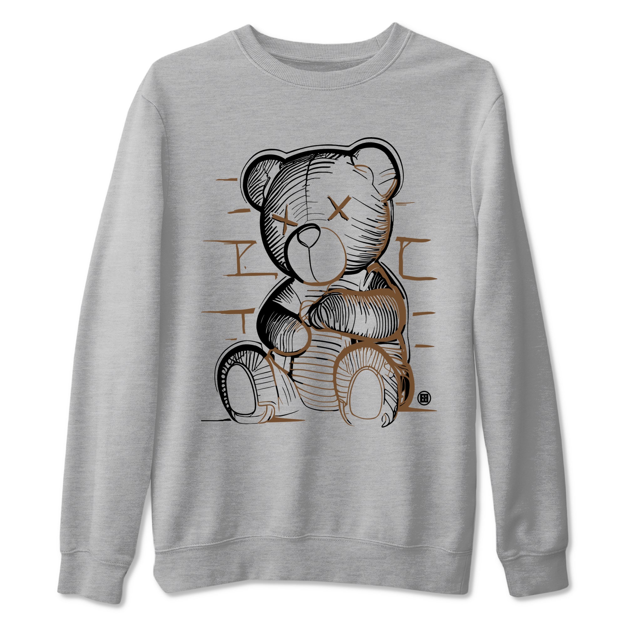 Travis Scott x Jordan Jumpman Jack TR Dark Mocha shirts to match jordans Neon Bear sneaker match tees Jordan Jumpman Jack Travis Scott Dark Mocha match shoes to clothes SNRT Sneaker Tees unisex cotton Heather Grey 2 shirts