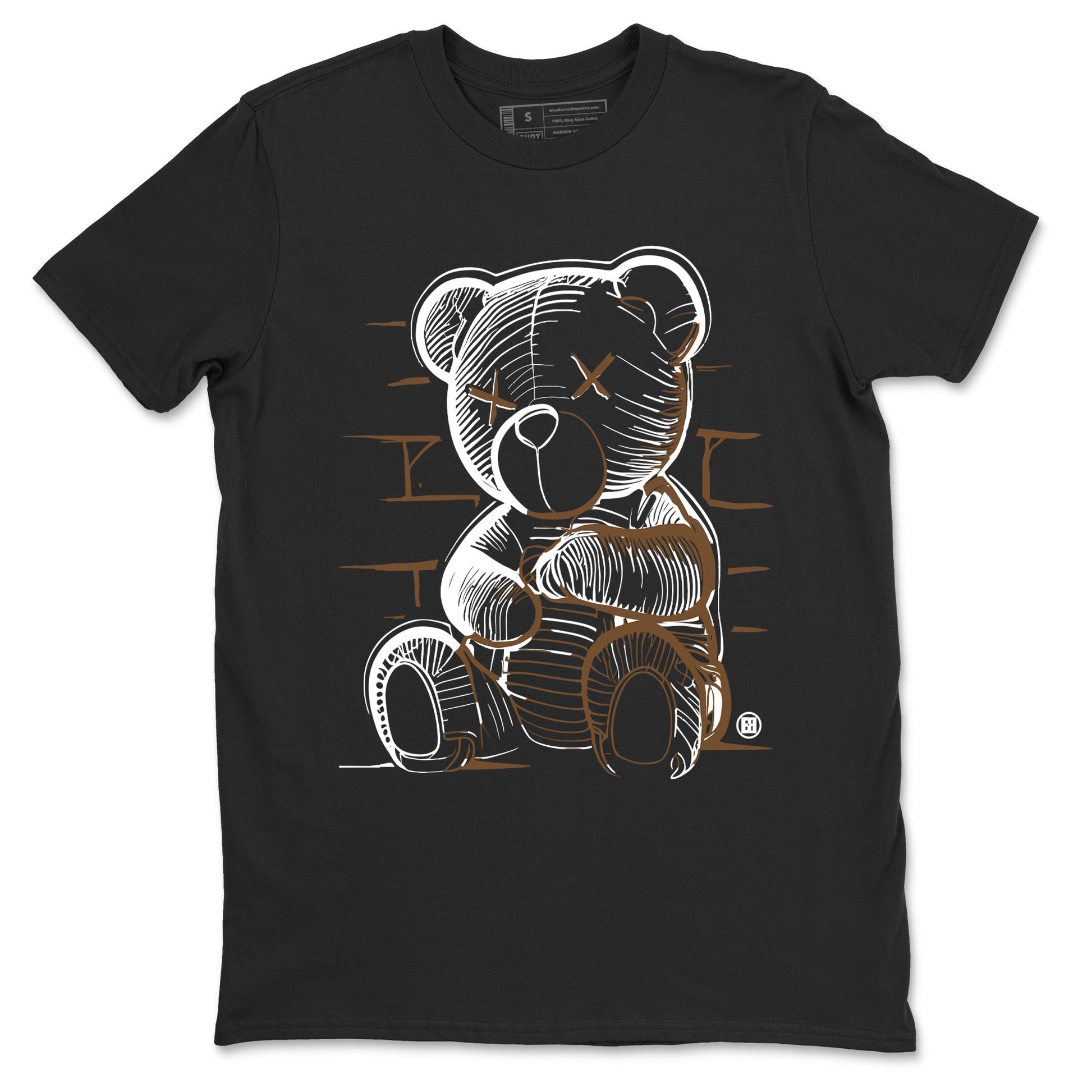 Travis Scott x Jordan Jumpman Jack TR Dark Mocha shirts to match jordans Neon Bear sneaker match tees Jordan Jumpman Jack Travis Scott Dark Mocha match shoes to clothes SNRT Sneaker Tees unisex cotton Black 2 shirts