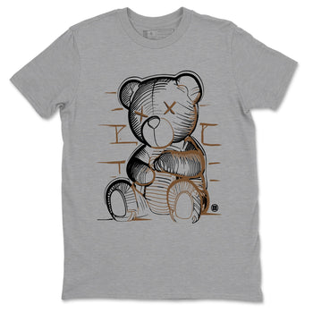 Travis Scott x Jordan Jumpman Jack TR Dark Mocha shirts to match jordans Neon Bear sneaker match tees Jordan Jumpman Jack Travis Scott Dark Mocha match shoes to clothes SNRT Sneaker Tees unisex cotton Heather Grey 2 shirts