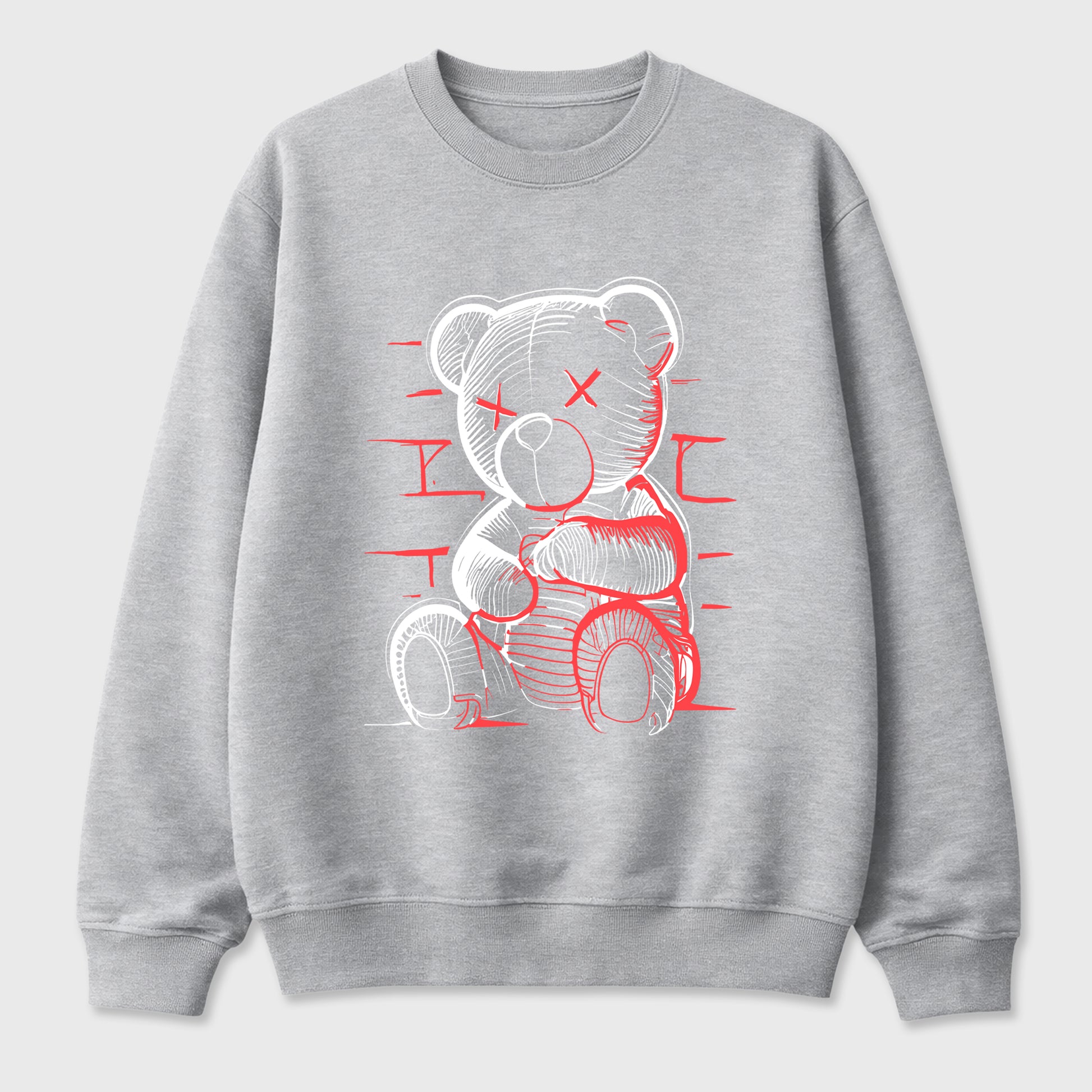 Sneaker match tees – Sneaker Tees To Match Air Max 90 Infrared Shoes – Neon Bear Tee Heather Grey 2