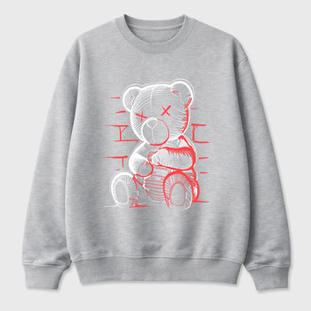 Sneaker match tees – Sneaker Tees To Match Air Max 90 Infrared Shoes – Neon Bear Tee Heather Grey 2