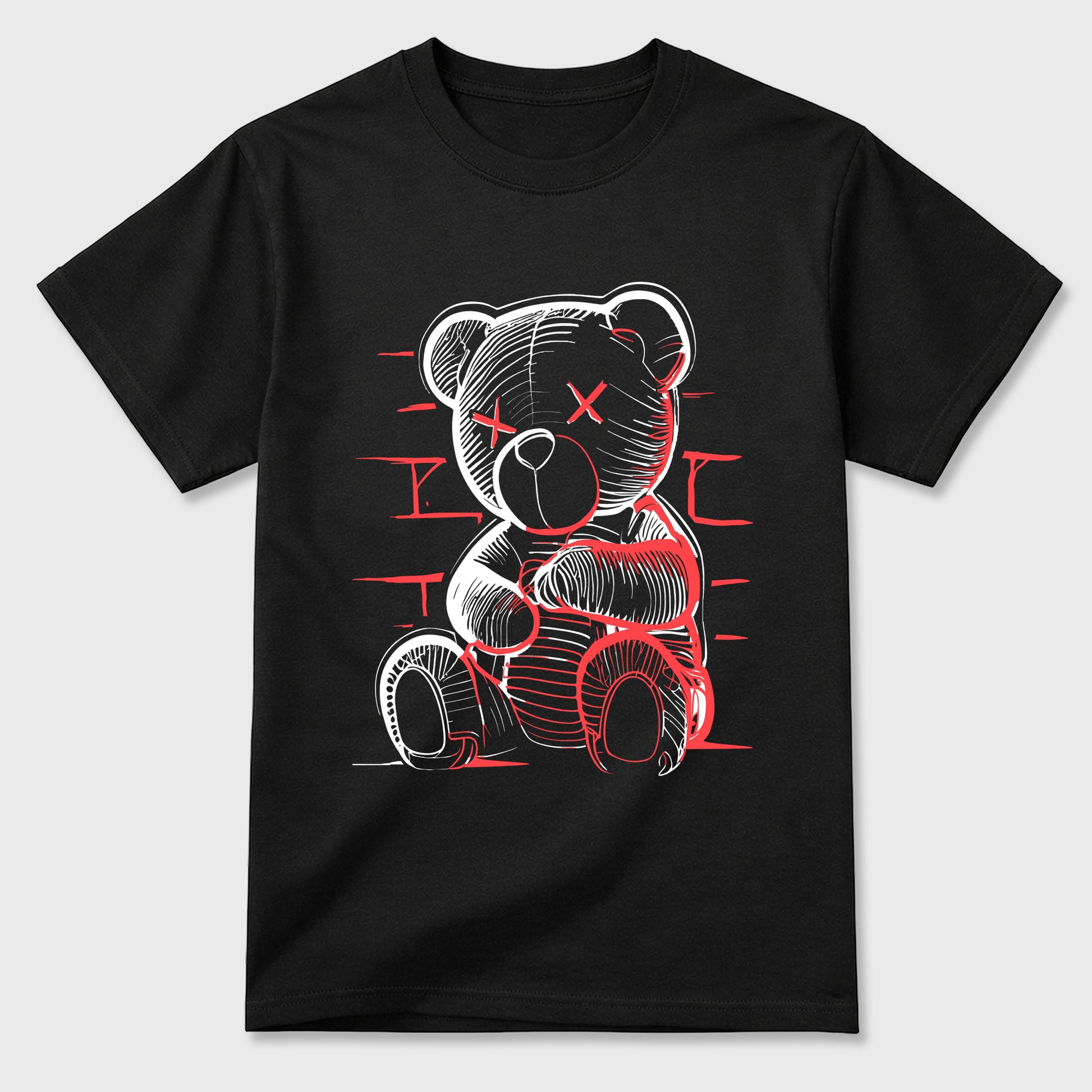 Sneaker match tees – Sneaker Tees To Match Air Max 90 Infrared Shoes – Neon Bear Tee Black 2