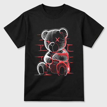 Sneaker match tees – Sneaker Tees To Match Air Max 90 Infrared Shoes – Neon Bear Tee Black 2