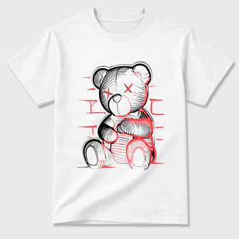 Sneaker match tees – Sneaker Tees To Match Air Max 90 Infrared Shoes – Neon Bear Tee White 2