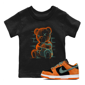 Dunk Low Ceramic shirts to match jordans Neon Bear sneaker match tees Dunk Ceramic match shoes to clothes SNRT Sneaker Tees Youth Baby Black 1 tee