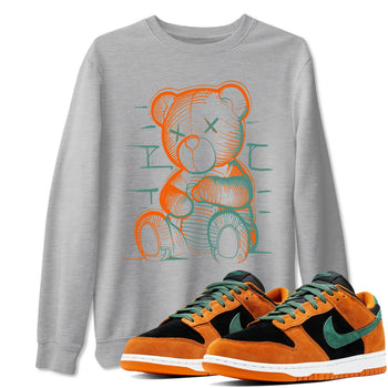 Dunk Low Ceramic shirts to match jordans Neon Bear sneaker match tees Dunk Ceramic match shoes to clothes SNRT Sneaker Tees unisex cotton Heather Grey 1 shirts
