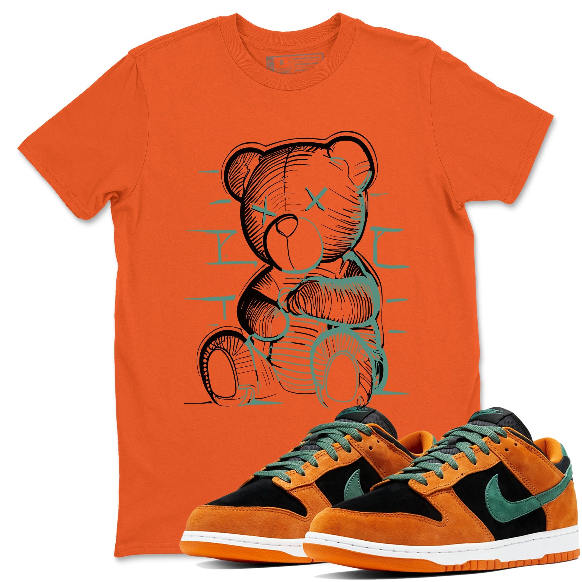 Dunk Low Ceramic shirts to match jordans Neon Bear sneaker match tees Dunk Ceramic match shoes to clothes SNRT Sneaker Tees unisex cotton Orange 1 shirts
