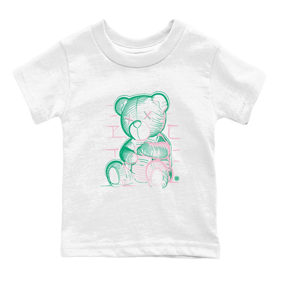 Dunk Low Medium Soft Pink Malachite shirt to match jordans Neon Bear sneaker tees Dunks Medium Soft Pink Malachite Streetwear Brand SNRT Sneaker Release Tees baby toddler White 2 cotton Shirt
