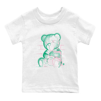 Dunk Low Medium Soft Pink Malachite shirt to match jordans Neon Bear sneaker tees Dunks Medium Soft Pink Malachite Streetwear Brand SNRT Sneaker Release Tees baby toddler White 2 cotton Shirt