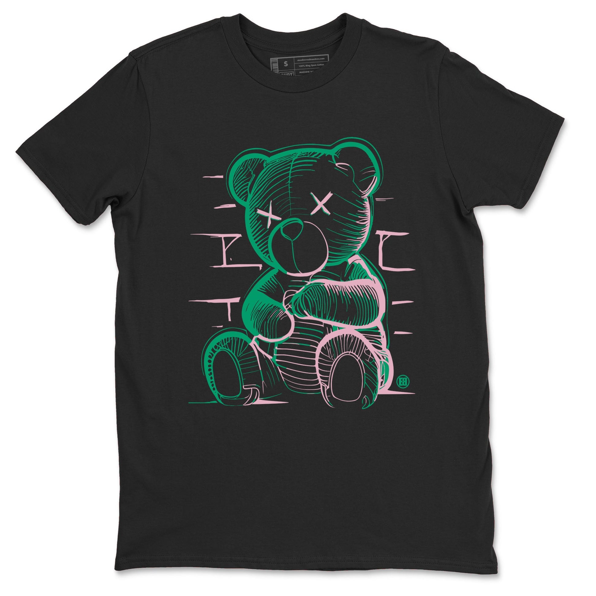 Dunk Low Medium Soft Pink Malachite shirt to match jordans Neon Bear sneaker tees Dunks Medium Soft Pink Malachite Streetwear Brand SNRT Sneaker Release Tees unisex cotton Black 2 crew neck shirt