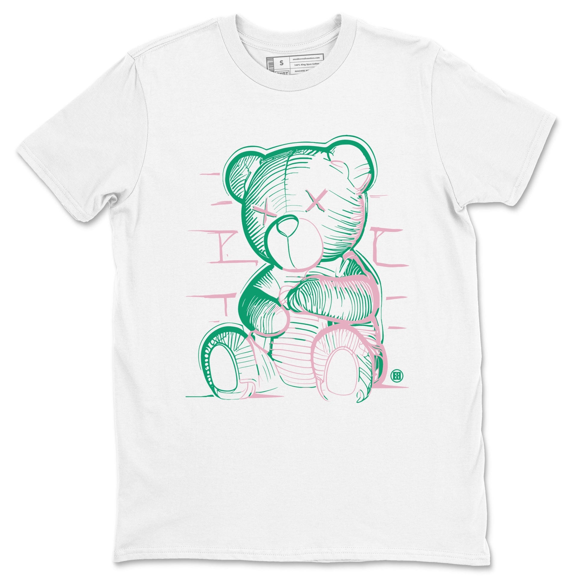 Dunk Low Medium Soft Pink Malachite shirt to match jordans Neon Bear sneaker tees Dunks Medium Soft Pink Malachite Streetwear Brand SNRT Sneaker Release Tees unisex cotton White 2 crew neck shirt