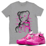 Nike KD 4 Retro Aunt Pearl shirts to match jordans Neon Bear sneaker match tees Nike KD 4 Aunt Pearl match shoes to clothes SNRT Sneaker Tees unisex cotton Heather Grey 1 shirts