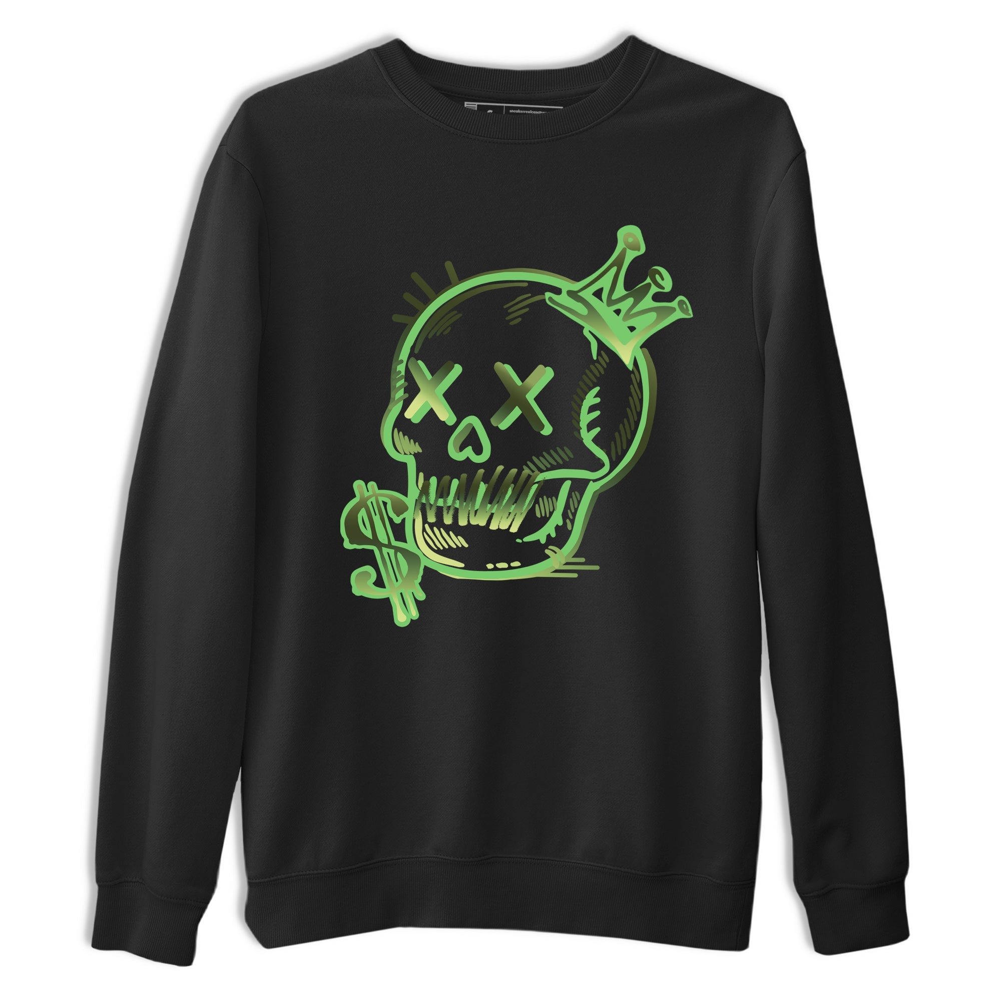 Sneaker match tees – Sneaker Tees To Match Air Foamposite One Pine Green Shoes – Neon Skull Tee Black 2
