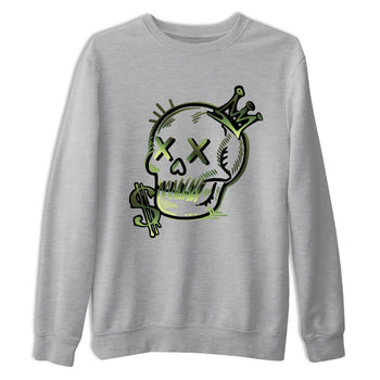 Sneaker match tees – Sneaker Tees To Match Air Foamposite One Pine Green Shoes – Neon Skull Tee Heather Grey 2