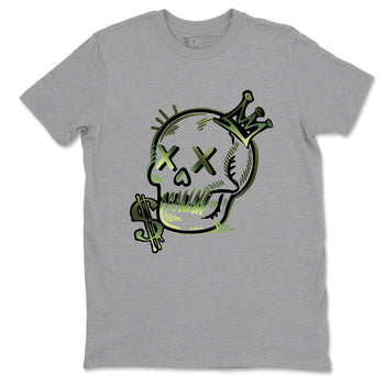 Sneaker match tees – Sneaker Tees To Match Air Foamposite One Pine Green Shoes – Neon Skull Tee Heather Grey 2