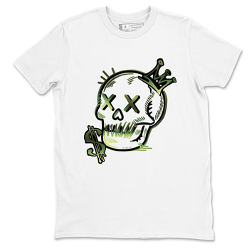 Sneaker match tees – Sneaker Tees To Match Air Foamposite One Pine Green Shoes – Neon Skull Tee White 2