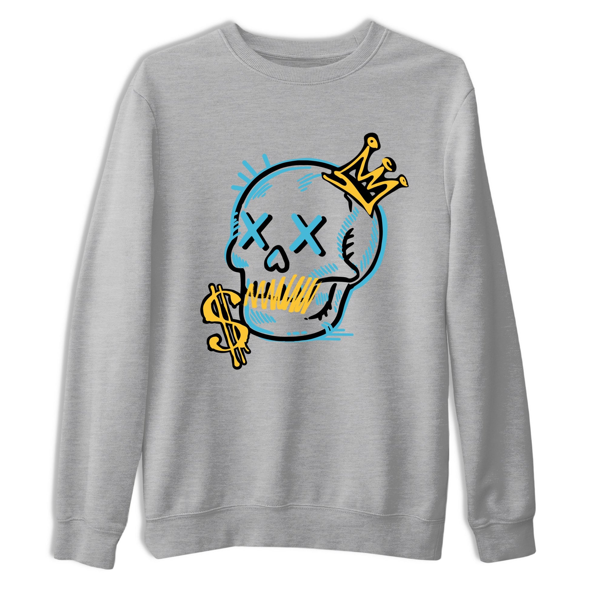 Sneaker match tees – Sneaker Tees To Match Air Jordan 11 Gamma Shoes – Neon Skull Tee Heather Grey 2