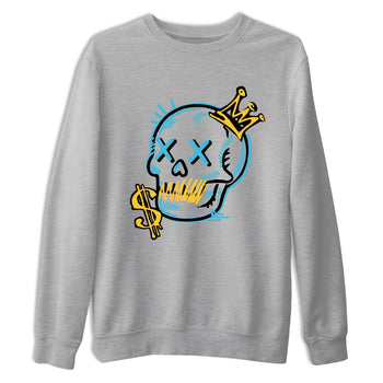 Sneaker match tees – Sneaker Tees To Match Air Jordan 11 Gamma Shoes – Neon Skull Tee Heather Grey 2