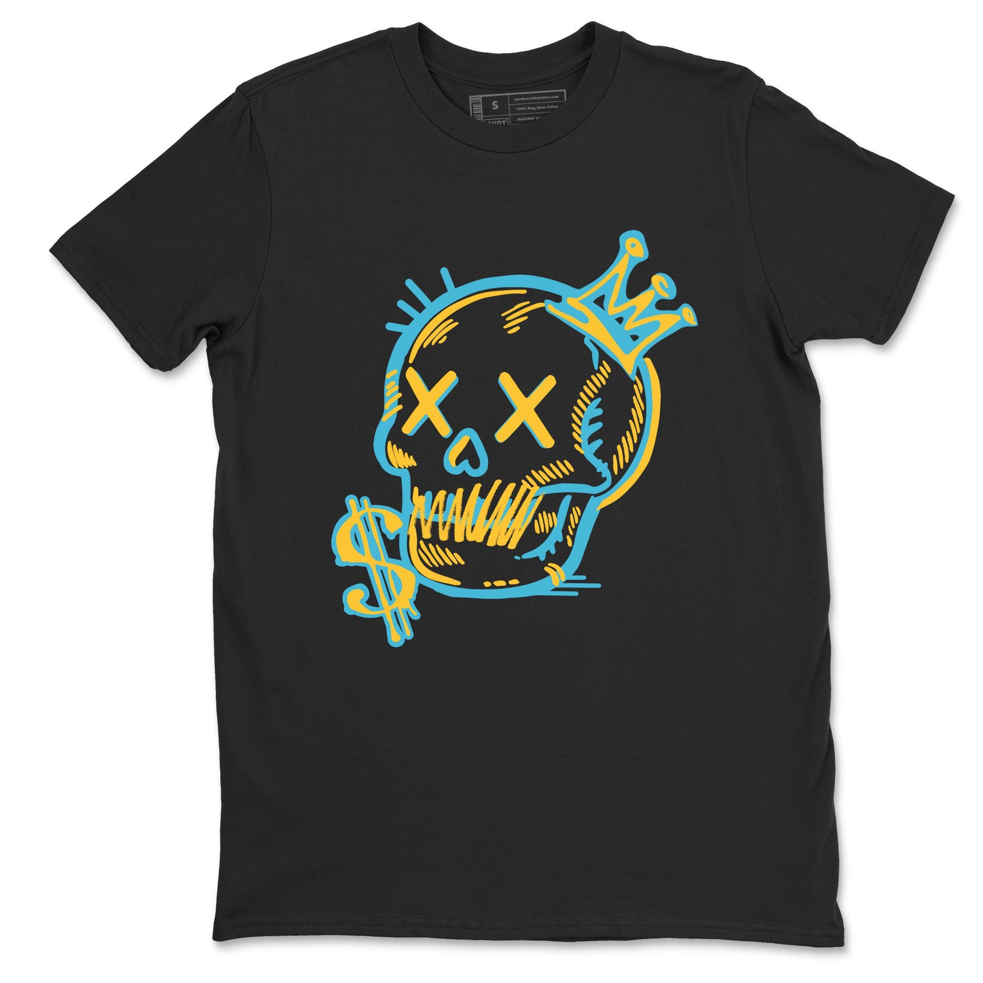 Sneaker match tees – Sneaker Tees To Match Air Jordan 11 Gamma Shoes – Neon Skull Tee Black 2