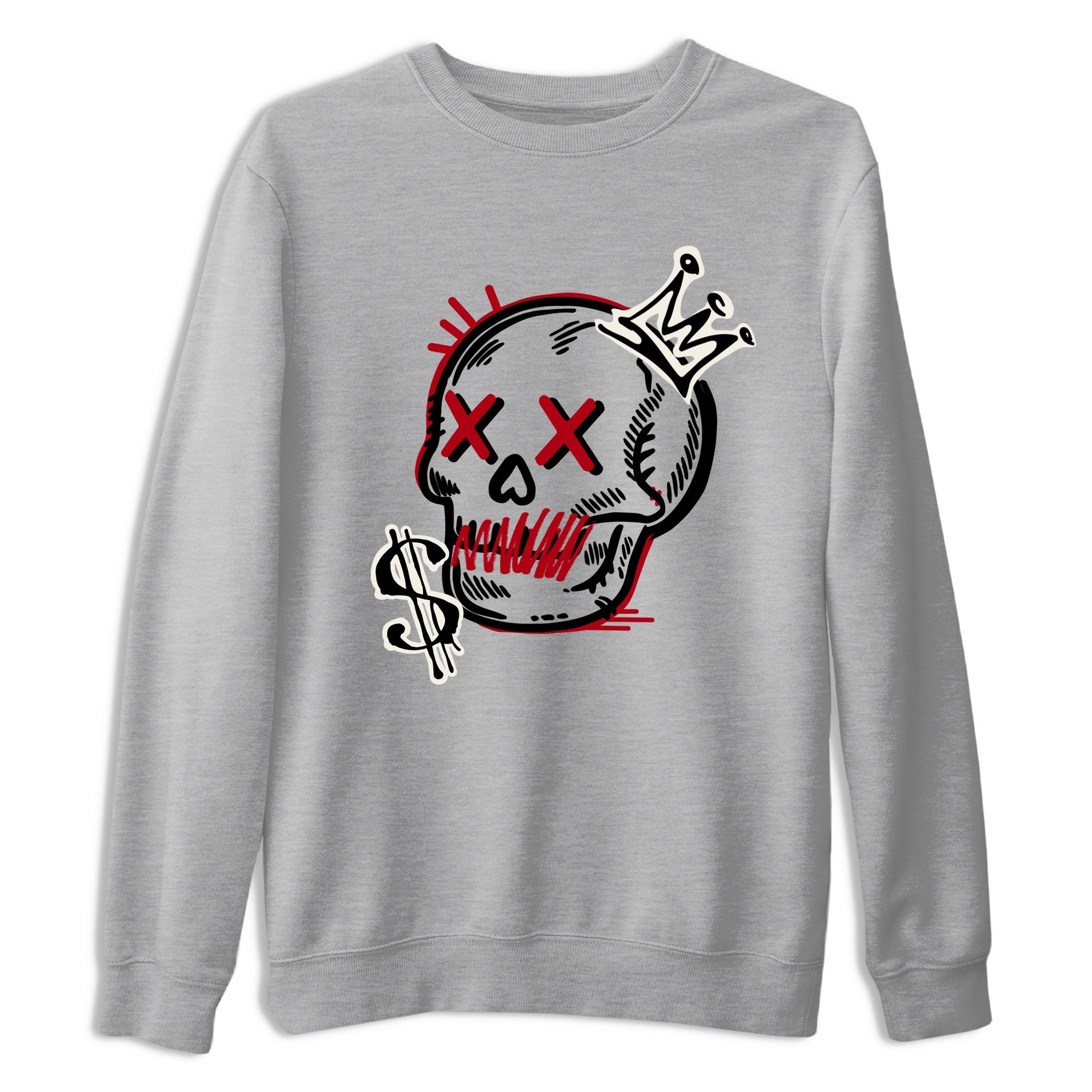 Sneaker match tees – Sneaker Tees To Match Air Jordan 4 Flight Club Shoes – Neon Skull Tee Heather Grey 2