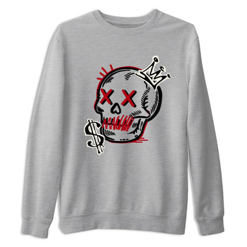 Sneaker match tees – Sneaker Tees To Match Air Jordan 4 Flight Club Shoes – Neon Skull Tee Heather Grey 2