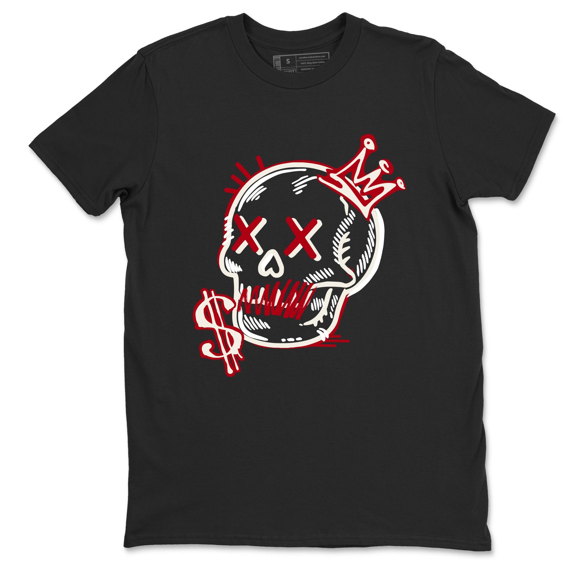 Sneaker match tees – Sneaker Tees To Match Air Jordan 4 Flight Club Shoes – Neon Skull Tee Black 2