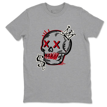 Sneaker match tees – Sneaker Tees To Match Air Jordan 4 Flight Club Shoes – Neon Skull Tee Heather Grey 2