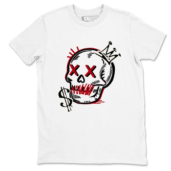 Sneaker match tees – Sneaker Tees To Match Air Jordan 4 Flight Club Shoes – Neon Skull Tee White 2